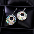 Gold Tone Silver Tone Shell Shell Metal Dangle Earrings view 5