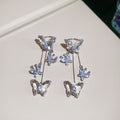 Crystal Butterfly Vine Ear Cuff Earrings Fashion Jewelry Accessory view 7