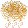 Metal S Hook Connectors and Clasps in Three Color Finishes view 7