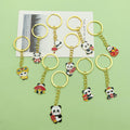 Panda Charm Keychains Featuring Flower Across 42 Pictured Variations view 4
