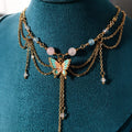 Bow Butterfly And Clover Statement Necklaces In Three Designs view 2