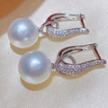 Pearl-Like Teardrop Earrings In Gold And Silver Tones view 3