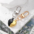 Matching Split Puffy Heart Clip Keychain Pairs in Five Colorways view 2