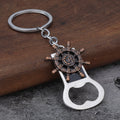 Ship Wheel Bottle Opener Keychain Three Color Styles view 3