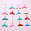 Tiny Enamel Mermaid Tail Metal Charms in Seven Color Options view 2