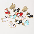 Colorful Enamel Cow Metal Jewelry Charms in a Random Mix view 5