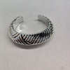 Silver Ribbed Wide