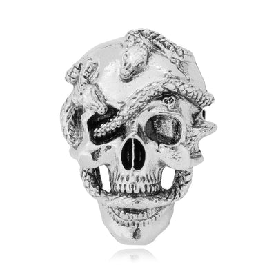 Front product view of the skull ring