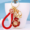 Red-Fortune-Strap Round-Fortune-Pouch
