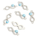 Rhinestone Infinity Evil Eye Two Loop Connectors in 12 Styles view 10