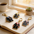 Enamel Graduation Gown Keychain Gold Clasp Four Colors view 3