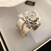 Silver Rose Cuff
