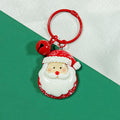 Red Santa Resin Keychains Red Ring Bell Four Styles view 6