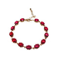 Oval Zircon Link Tennis Bracelet Gold Silver 12 Styles view 5