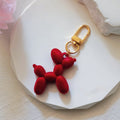 Flocked Balloon Dog Clip Charms in Four Bright Colors view 4