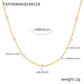 Imitation Pearl Station Chain Necklaces and Bracelet view 10