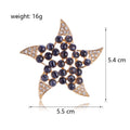 Gold Tone Five Point Star Metal Brooch Pin for Jackets and Lapels view 2