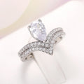 Silver Tone Triple Twist Infinity Long Pendant Charm view 4
