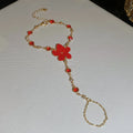 Enamel Flower Lariat Necklaces And Hand Chains Twelve Styles view 11