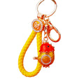 Crystal Fortune Chick Keychains with Cords and Loose Braided Loops view 5