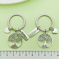 Metal Tree Of Life Keychains With Heart And Word Charms, 5 Styles view 4