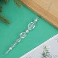 Clear Crystal Bead Drop Christmas Tree Hanging Ornament view 7