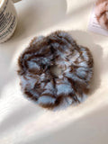 Faux Fur Mottled Scrunchie Hair Ties Five Color Options view 9
