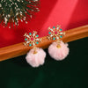 Pink Pom Snowflakes