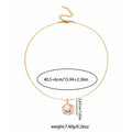 Round Floral Leaf Pendant Necklaces In Three Colors view 4