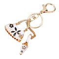 Floral Handbag and High Heel Charm Keychains with Red Loop Options view 5