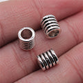 7x7x8mm 1.1g Multicolor Zinc Alloy 5 Ring Large Hole Beads for Bracelet Necklace DIY Making