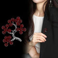 Flower Crystal Three Designs Metal Brooch Pin for Jackets and Lapels view 3