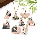 Pink Halloween Theme and Skull Metal Charms with 10 Listed Options view 4