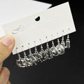Western Horseshoe Hat Boot and Star Earring Set with Metal Charm Hardware view 2
