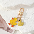 Enamel Duck and Pink Pig Alloy Keychain Charms 3 Styles view 2