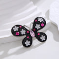 Butterfly Enamel Metal Brooch Pin 4.7 x 3.3 cm for Jackets and Lapels view 5
