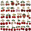 Red Cherry Metal Charms with 30 Listed Options for DIY Jewelry Making view 7