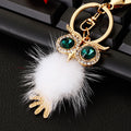 Mixed Jeweled Owl Keychains in Seventy Nine Colors Constructions and Pom Styles view 11