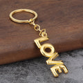 LOVE Heart Zinc Alloy Keychain Valentine Gift Accessory
