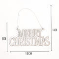 Silver Rhinestone Merry Christmas Noel Joy Peace Word Ornament view 5