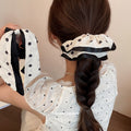 Polka Dot Pearl Bow Scrunchies And Ribbon Hair Ties view 1