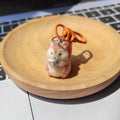 Flocked Orange Squirrel Gray Rhino Keychains 2 Styles view 2