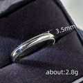 Silver Tone Milgrain Edge Plain Band Ring Sizes 6 to 10 view 4