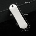 Mini Scooter Board Charm Pendant Gold and Silver Tone Metal view 4