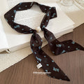 Printed Scarf Neck Tie in Five Color and Pattern Designs view 3