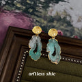 Vintage Style Pearl Flower Geometric Drop Earrings Nine Styles view 9