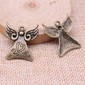 Heart Motif Angel Charms in 2 Metal Finishes for Jewelry Making view 4