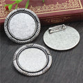Twisted Border Brooch Bezel Blank for Cabochon Craft view 3