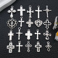 Black Cross Metal Charms with 26 Listed Options for DIY Jewelry Making view 1
