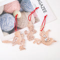 Red Rhinestone Bird Metal Christmas Tree Hanging Ornaments view 4